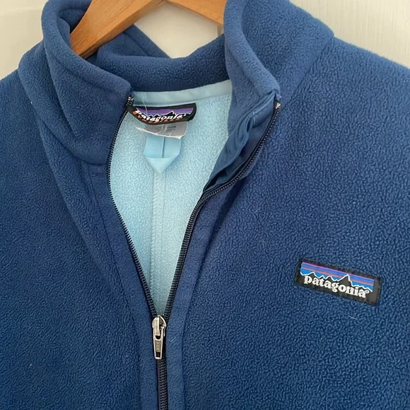 Patagonia Synchilla Blue Fleece Zip Up Jacket - Picture 3 of 5